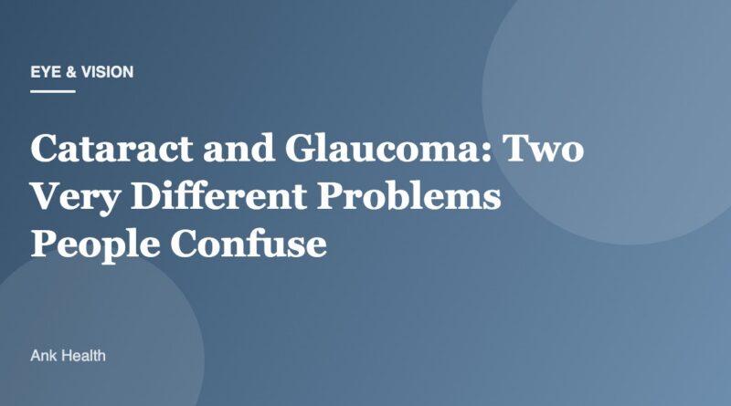 Cataract and Glaucoma: Two Very Different Problems People Confuse